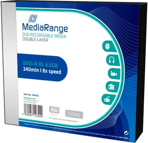 DVD+R Medien 8.5 GB, Slimcase (5 Stück)