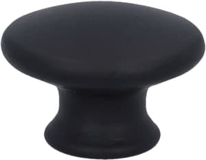 Bouton de meuble Seol Ø 37mm, plastique, noir mat