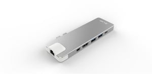 USB-C Compact Dock 4K 8Port, argento