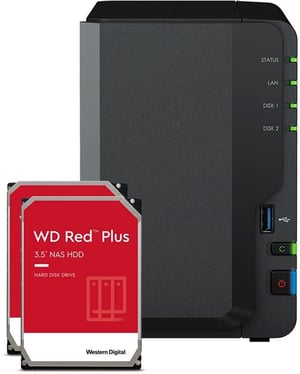 DS223, 2-bay WD Red Plus 16 TB