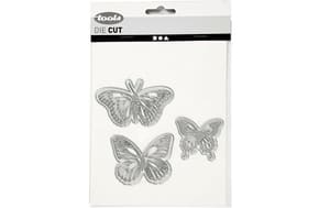 Stanzschablone 3-teilig, Schmetterlinge