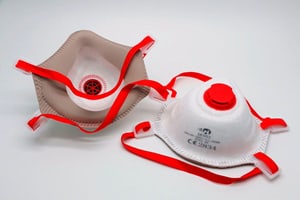 TECT - FFP3 Maske mit Ventil (2er Pack)