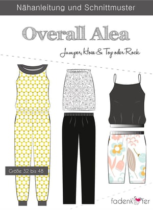 Papierschnittmuster Overall Alea