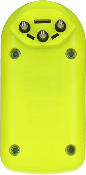Abzweigstecker maxADAPTturn 2x Typ 13 fluo-gelb drehbar BS