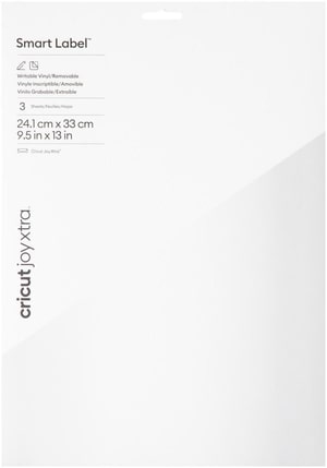 Joy Xtra Film vinyle Joy Xtra Smart amovible. 24 x 33 cm, 3 Stück, blanc