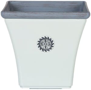 Cache-pot blanc 37 x 37 x 35 cm ELATEIA