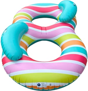 Schwimmring Striped Rainbow 190 cm