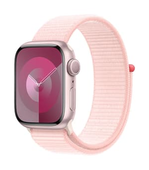 Watch Series 9 GPS 41mm Pink Aluminium Case with Light Pink Sport Loop
