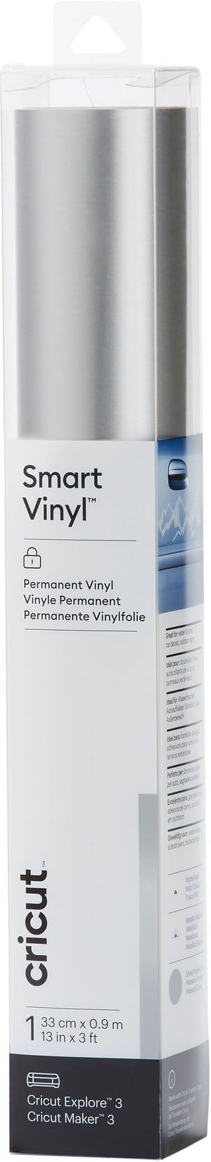 Film de vinyle Smart Matt-Metallic Permanent 33 x 91 cm, argent