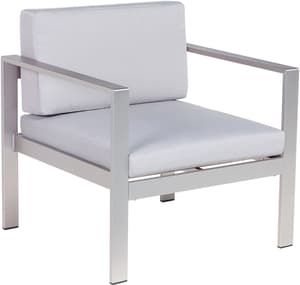 Chaise de jardin gris clair SALERNO