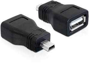Adaptateur 2.0 USB-A femelle - USB-MiniB mâle
