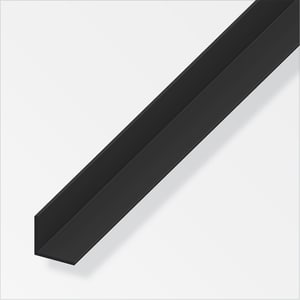 Winkel-Profil gleichschenklig 1 x 10 x 10 mm PVC schwarz 2 m