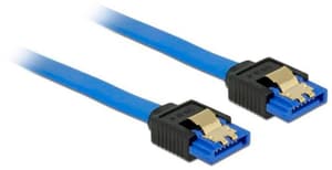 SATA3-Kabel 50cm blau, Metal-Clip