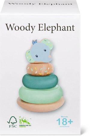 Woody Stapel-Elefant