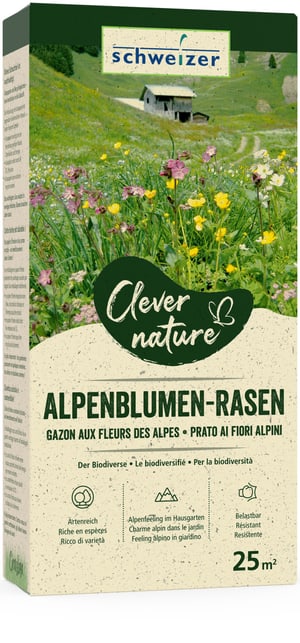 Clever nature Gazon aux fleurs des Alpes