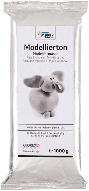 Modellierton, Weiss, 1000 g, lufthärtend