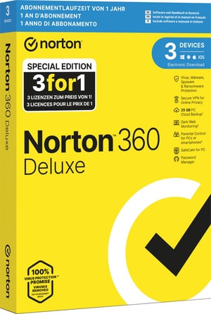 Security 360 Deluxe 25GB 3For1 Device 12mt