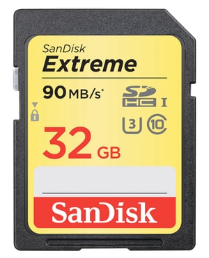 Extreme 90MB/s 32GB SDHC-Carte mémoire