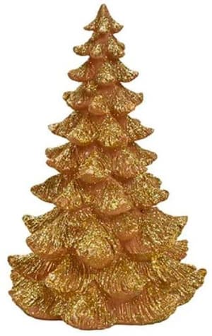 Weihnachtsbaum Gold, 18x25x18cm