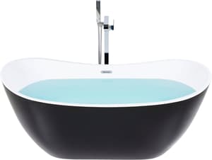 Vasca da bagno freestanding acrilico nero 170 cm ANTIGUA