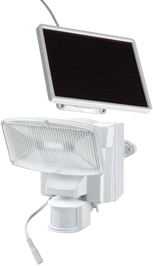 LED d'éclairage extérieur solaire SO L 80 plus gris-blanc avec détecteur de mouvement. Pour une utilisation en plein air, IP 44.