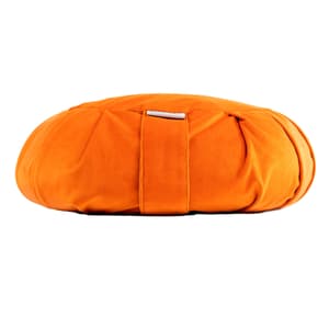 Zafu Zen Meditationskissen aus Baumwolle Ø 35cm | Orange