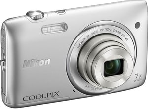 Coolpix S3500 silber Kompaktkamera