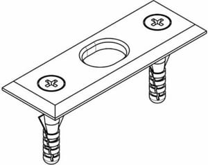 Gâches pour serrures à tringles pour portes coulissantes HAWA-Doorfix