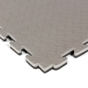 Pavimento tatami in schiuma 100x100x2cm bicolore (set di 5)