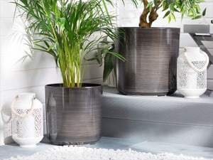 Cache-pot gris  43 cm VAGIA