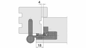 Haustürbänder BAKA 2D 20 FD MSTS