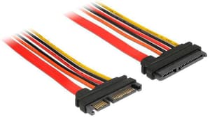Câble SATA3 rallonge 3,3/5/12 volts 1 m