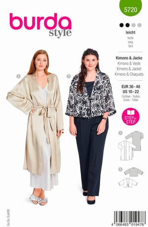 Schnittmuster, Kimono - Jacke
