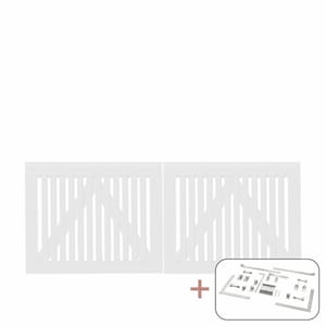Cancello doppio Sendai 200x80cm, compresa la rubinetteria