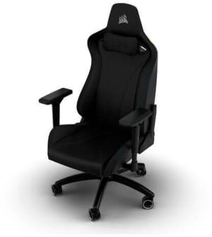 TC200 Leatherette Gaming Chair, Black/Black