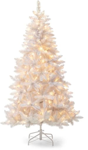 Sapin de Noël 180 LED, 180 cm, blanc