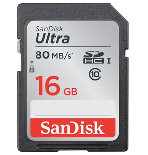 Ultra 80MB/s SDHC 16GB