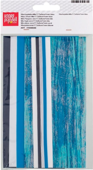 Cire décorative 175 x 80 x 0,5 mm bleu