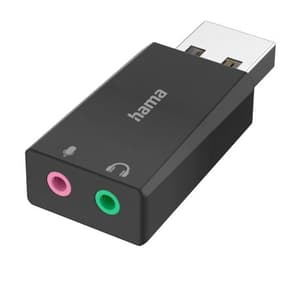 USB-Stecker - 2x 3,5-mm-Klinke-Buchse, Stereo