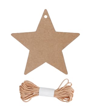 Étiquettes de cadeau en forme d'étoile, ensemble de 2 (Étiquettes de cadeau en forme d'étoile, ensemble de 2)