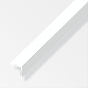 Cornière isocèle 1 x 10 x 10 mm PVC blanc 1 m ad