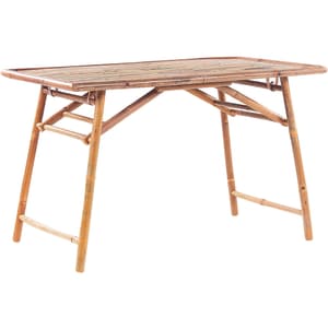 Table bistrot de jardin en bambou naturel MOLISE