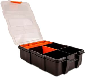 Boîte d'assortiment Orange / Noir 11 compartiments