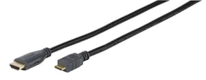 Mini High Speed HDMI® Kabel mit Ethernet, schwarz 1,5m