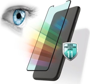 Schutzglas "Anti-Bluelight+Antibakt." für iPhone 12 / 12 Pro