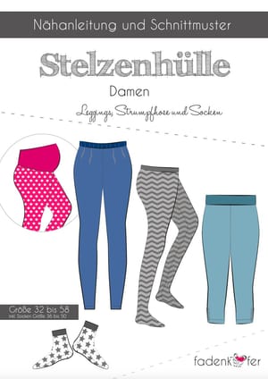 Papierschnittmuster Stelzenhülle