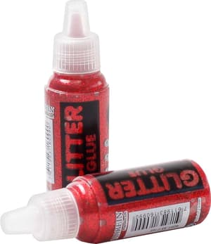 Glitter Glue 25 ml, rot