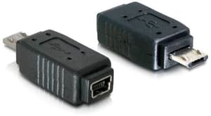 Adaptateur USB 2.0 USB-MiniB femelle - USB-MicroB mâle