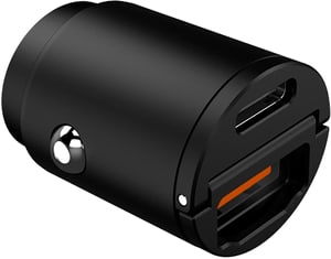 USB-A and USB-C Mini Car Charger 30W