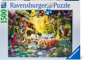 Puzzle Tigres au plan d'eau 1500